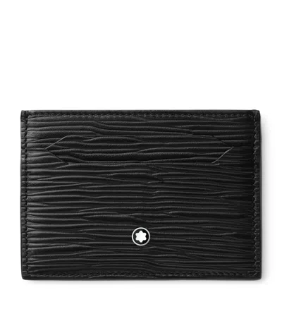 Montblanc Leather Meisterstück 4810 Card Holder In Black