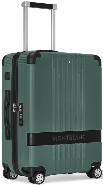 Montblanc Leather Mod. Cabin Trolley - 38x55x23 (37 L) In Green