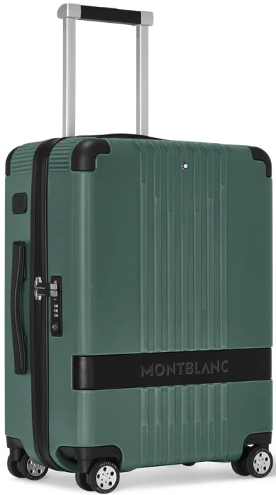 Montblanc Leather Mod. Cabin Trolley - 38x55x23 (37 L) Gwwt1 In Green