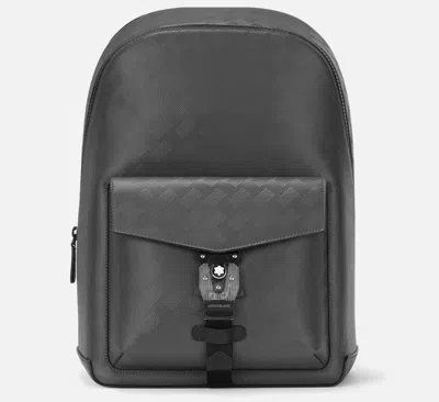 Montblanc Leather Mod. Extreme 3.0 Backpack With M Lock 4810 Buckle - 30x41x13 Gwwt1 In Grey