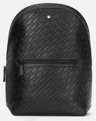 Montblanc Leather Mod.  Monogram 4810 Backpack - 30x41x13 Gwwt1 In Black