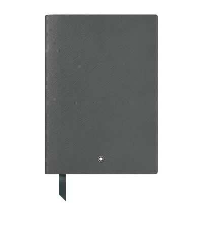 Montblanc Leather Notebook #146 In Grey