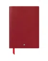 Montblanc Leather Notebook In Red