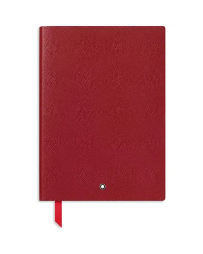 Montblanc Leather Notebook In Red
