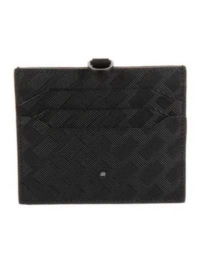 Pre-owned Montblanc Leather Printed Wallet In Black