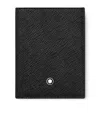 Montblanc Leather Sartorial Card Holder In Black