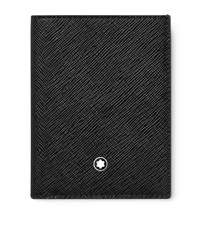 Montblanc Leather Sartorial Card Holder In Black