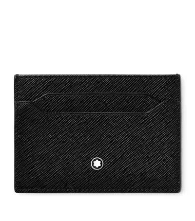 Montblanc Sartorial Leather Card Holder In Black
