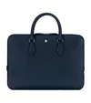 Montblanc Sartorial Leather Document Case In Blue