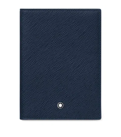 Montblanc Sartorial Leather Bifold Wallet In Ink Blue