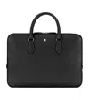 Montblanc Leather Sartorial Thin Document Case In Black