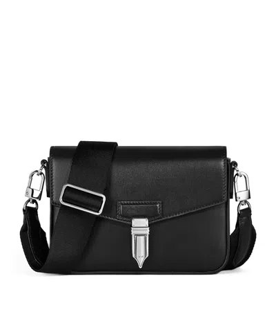 Montblanc Leather Soft Messenger Cross-body Bag In Black