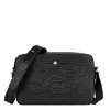 Montblanc Leather Strap Messenger Bag In Black