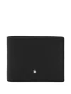 Montblanc Textured Bi-fold Wallets Design Stylish In Black