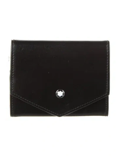 Pre-owned Montblanc Leather Wallet In Black