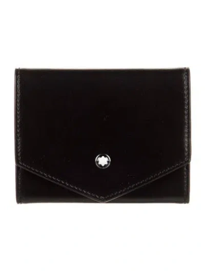 Pre-owned Montblanc Leather Wallet In Black
