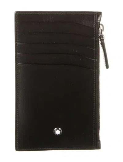 Pre-owned Montblanc Leather Wallet In Black