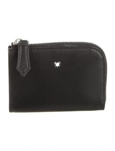 Pre-owned Montblanc Leather Wallet In Black