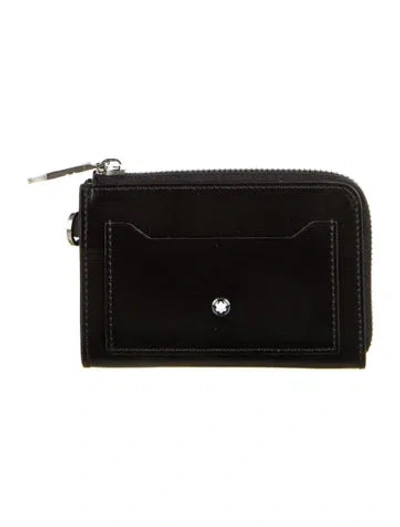 Pre-owned Montblanc Leather Wallet In Black