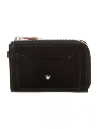 Pre-owned Montblanc Leather Wallet In Black