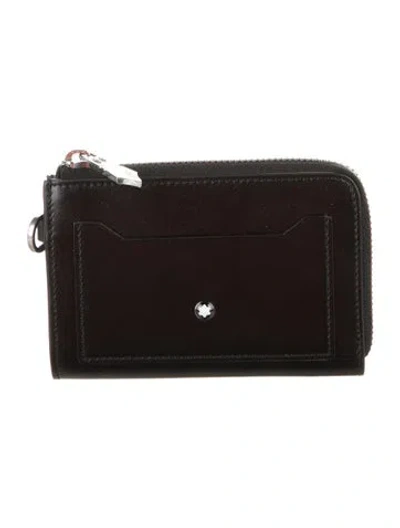 Pre-owned Montblanc Leather Wallet In Black