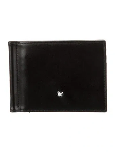 Pre-owned Montblanc Leather Wallet In Black
