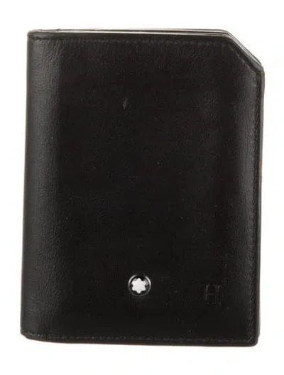 Pre-owned Montblanc Leather Wallet In Black