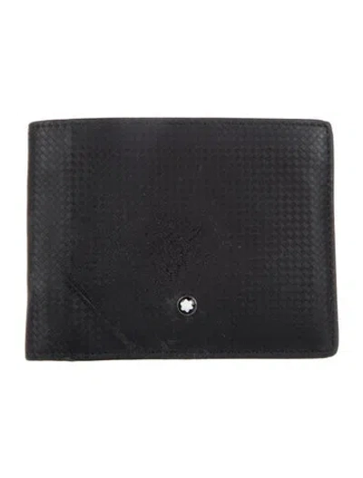 Pre-owned Montblanc Leather Wallet In Black