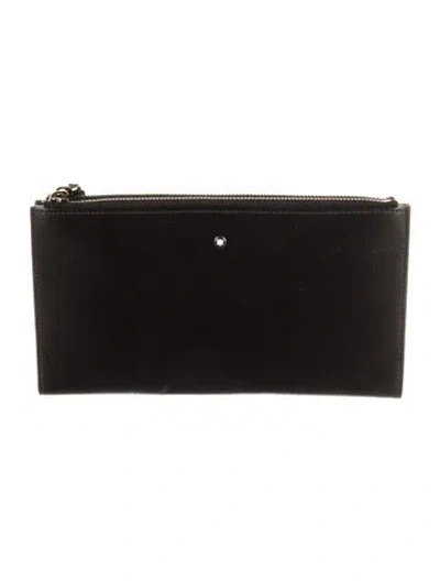 Pre-owned Montblanc Leather Wallet In Black