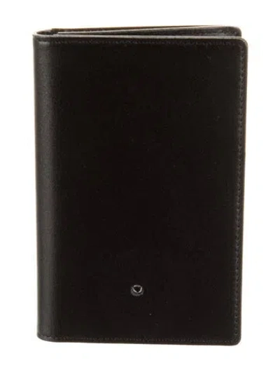 Pre-owned Montblanc Leather Wallet In Black