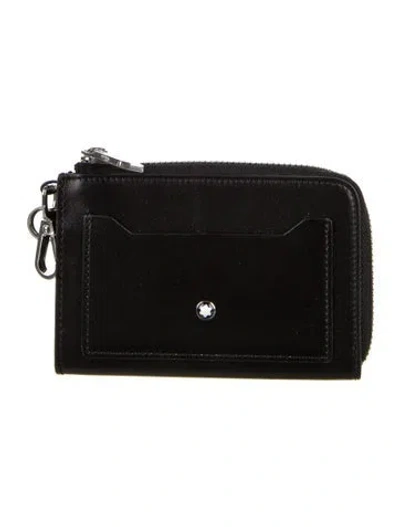 Pre-owned Montblanc Leather Wallet In Black
