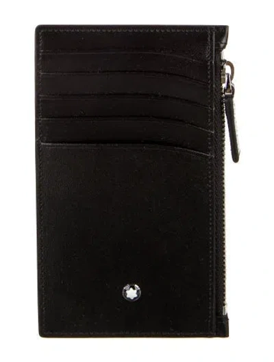 Pre-owned Montblanc Leather Wallet In Black