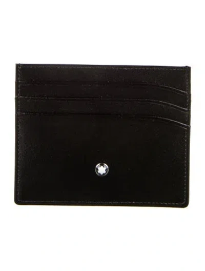 Pre-owned Montblanc Leather Wallet In Black