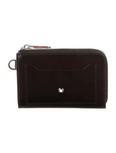 Pre-owned Montblanc Leather Wallet In Black