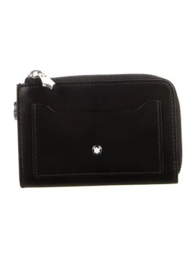 Pre-owned Montblanc Leather Wallet In Black