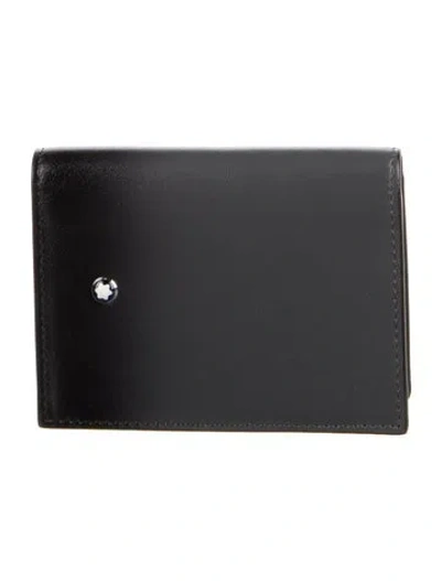 Pre-owned Montblanc Leather Wallet In Black