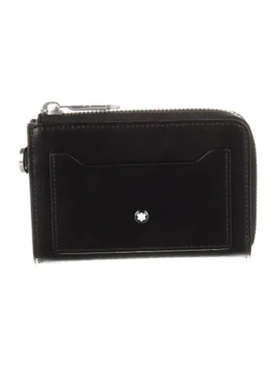 Pre-owned Montblanc Leather Wallet In Black