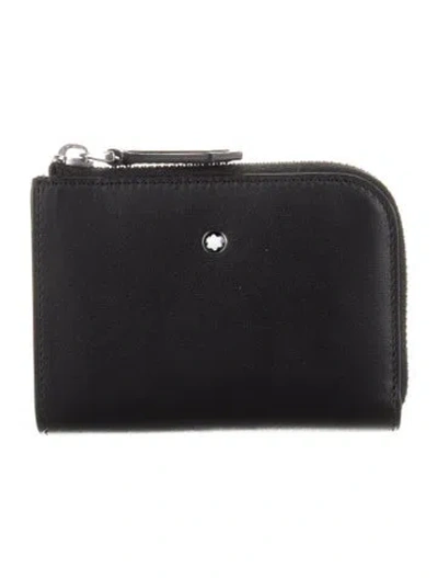 Pre-owned Montblanc Leather Wallet In Black