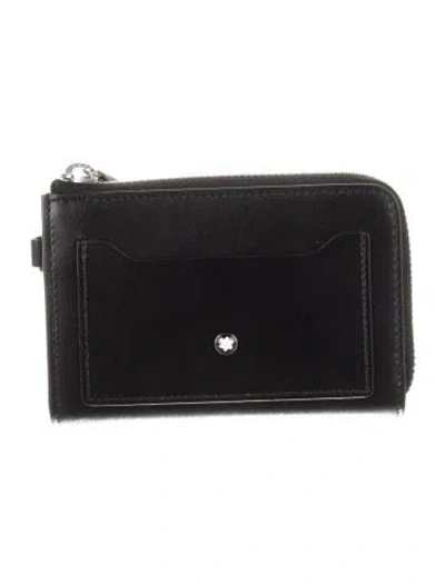 Pre-owned Montblanc Leather Wallet In Black