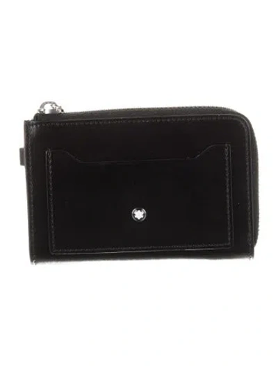 Pre-owned Montblanc Leather Wallet In Black