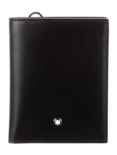 Pre-owned Montblanc Leather Wallet In Black