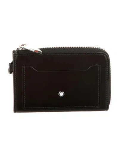 Pre-owned Montblanc Leather Wallet In Black