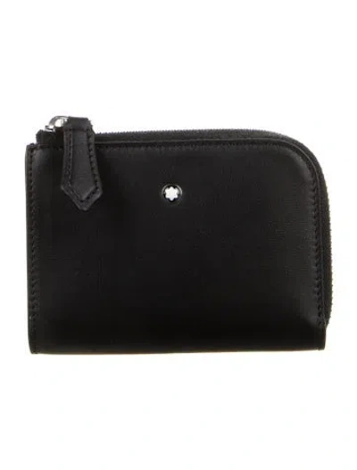 Pre-owned Montblanc Leather Wallet In Black