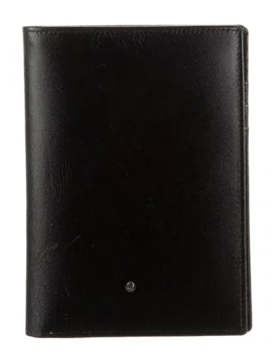 Pre-owned Montblanc Leather Wallet In Black