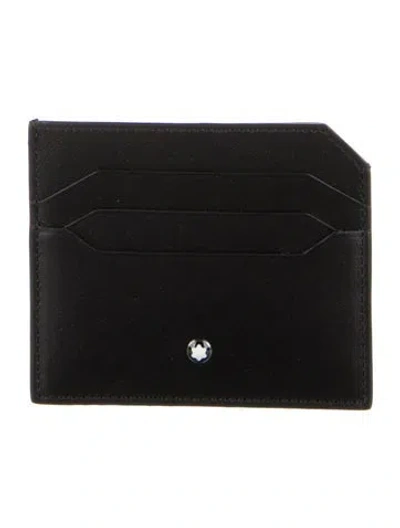 Pre-owned Montblanc Leather Wallet In Black