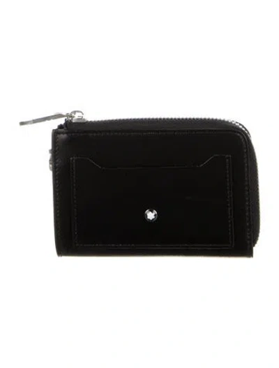 Pre-owned Montblanc Leather Wallet In Black
