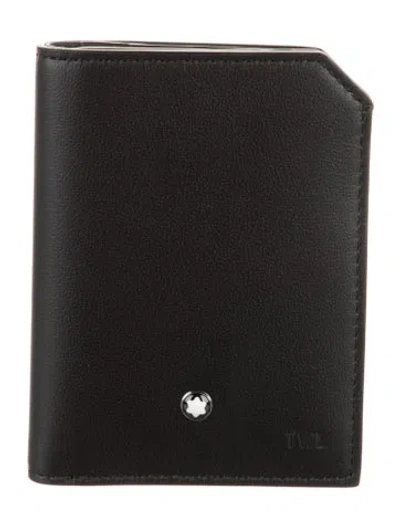 Pre-owned Montblanc Leather Wallet In Black