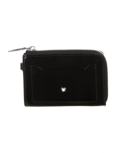 Pre-owned Montblanc Leather Wallet In Black