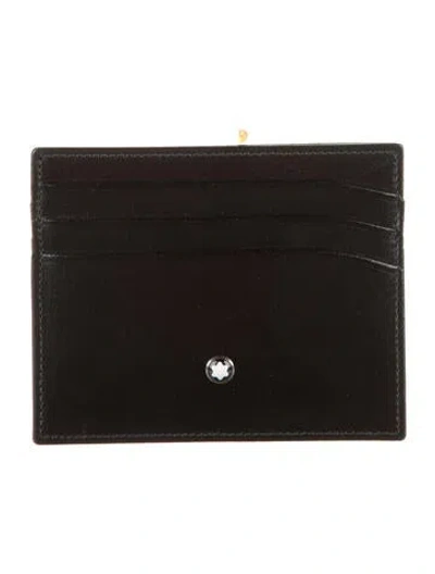 Pre-owned Montblanc Leather Wallet In Black