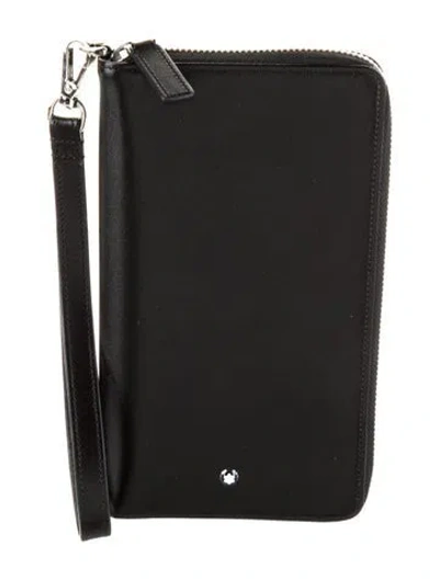 Pre-owned Montblanc Leather Wallet In Black